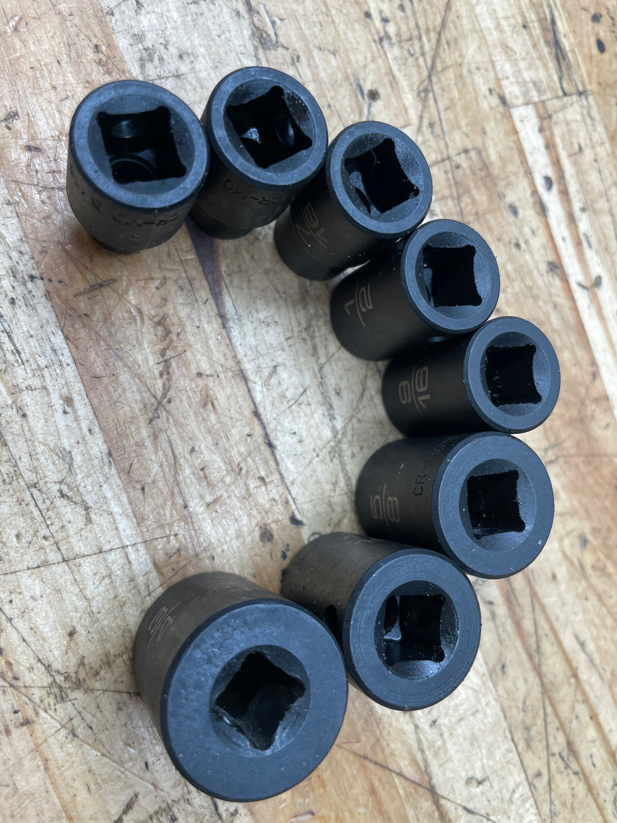 Matco 3/8” SAE Shallow Impact Socket Set 5/16”-3/4” 8pc.