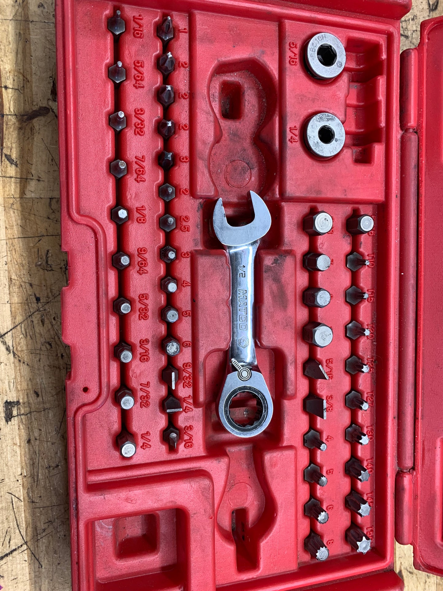 Matco 44pc Ratcheting Wrench Low Profile Bit Set SRB44PC
