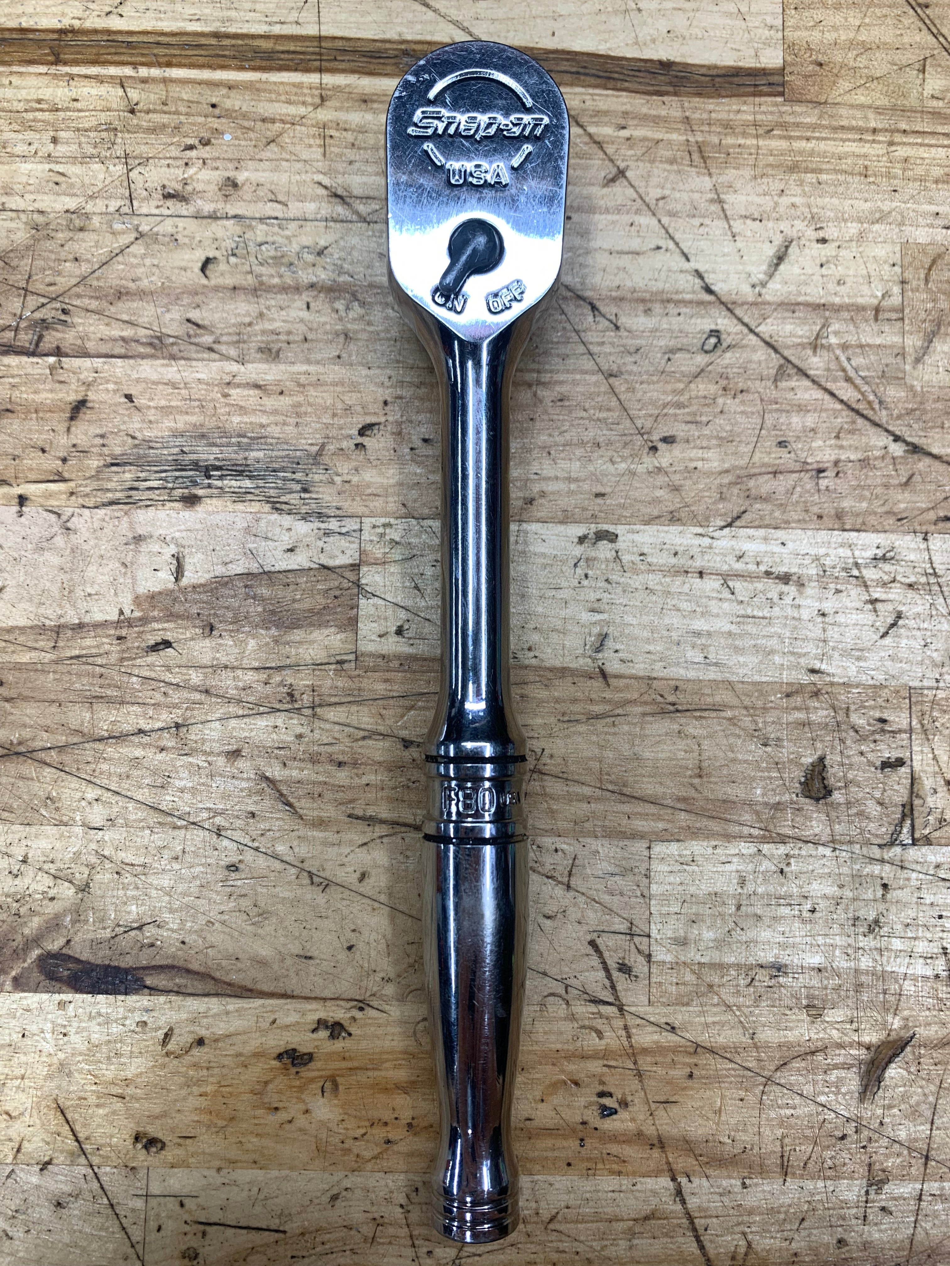 Snap On 3/8” Chrome Handle Ratchet USA F80 – MRC Tools LLC