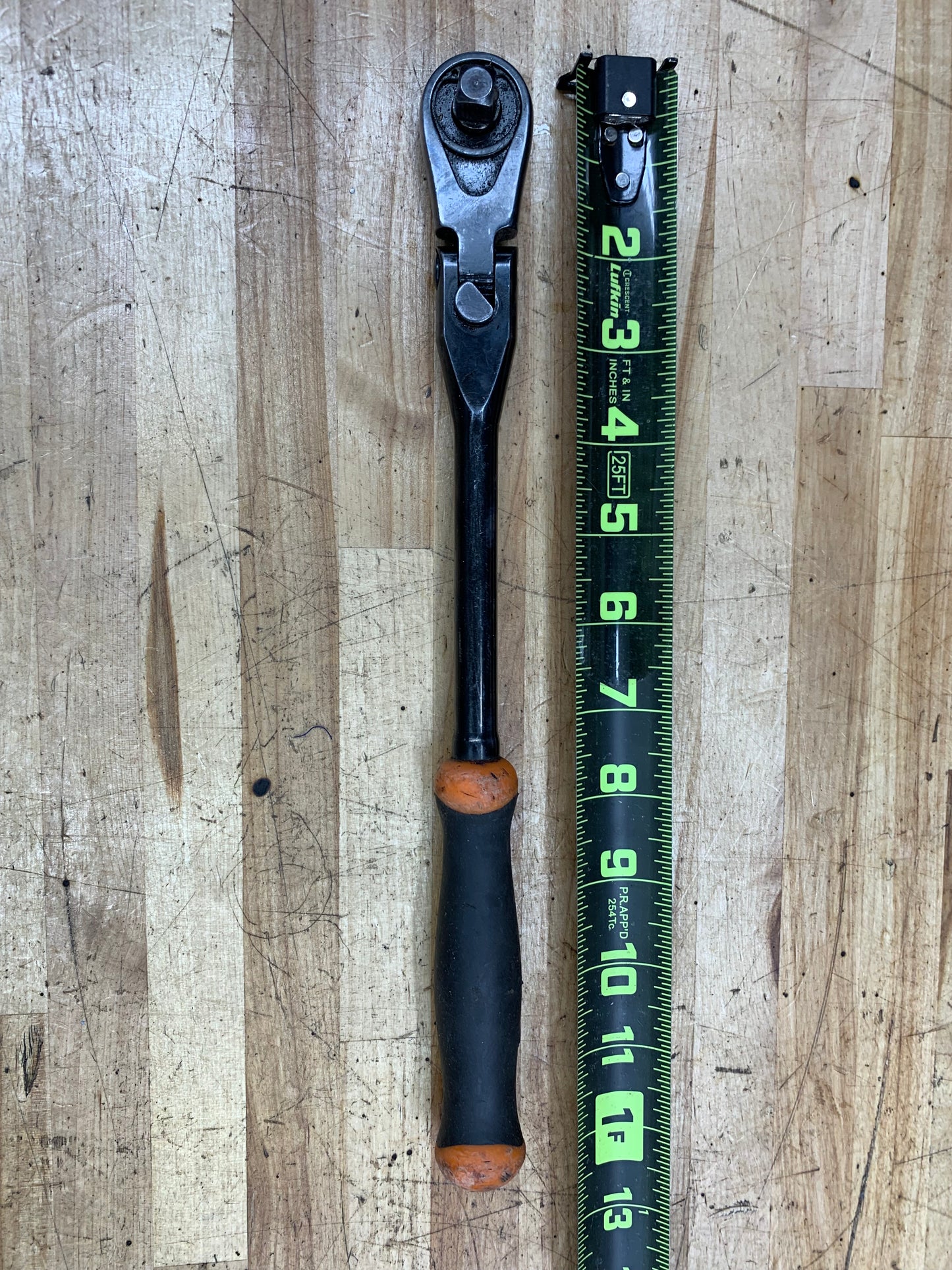 Matco 3/8" Locking Flex Head Ratchet 88 Fine Tooth Orange BFR128BLFM USA