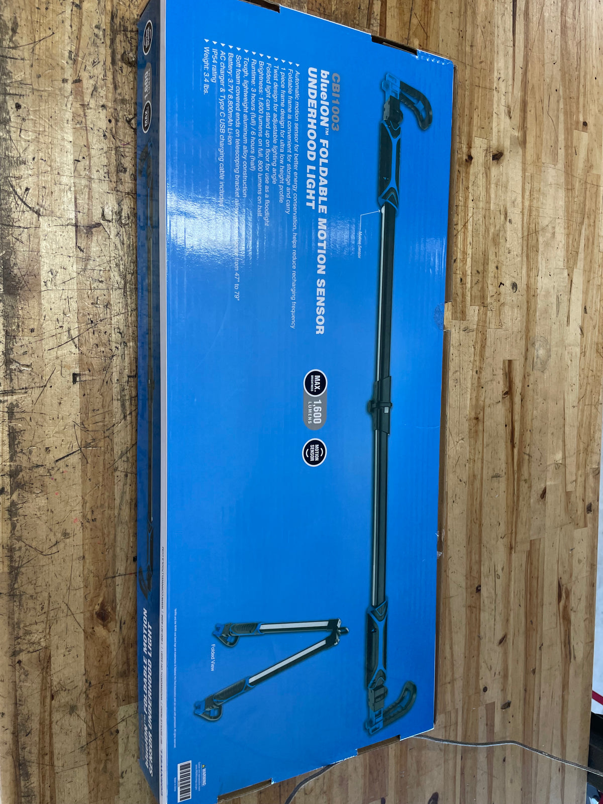 Cornwell Blue Ion Foldable Underhood Rechargeable Work Light CBI1003