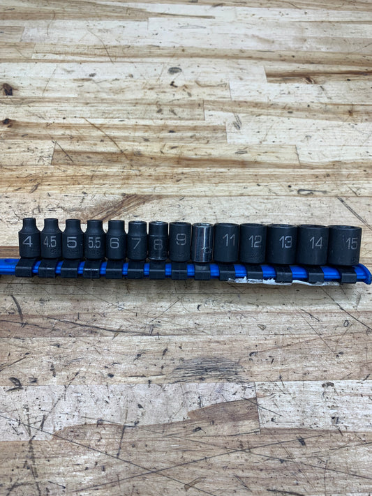 Matco 1/4” Metric Impact Shallow Socket Set 14pc SAPM146V