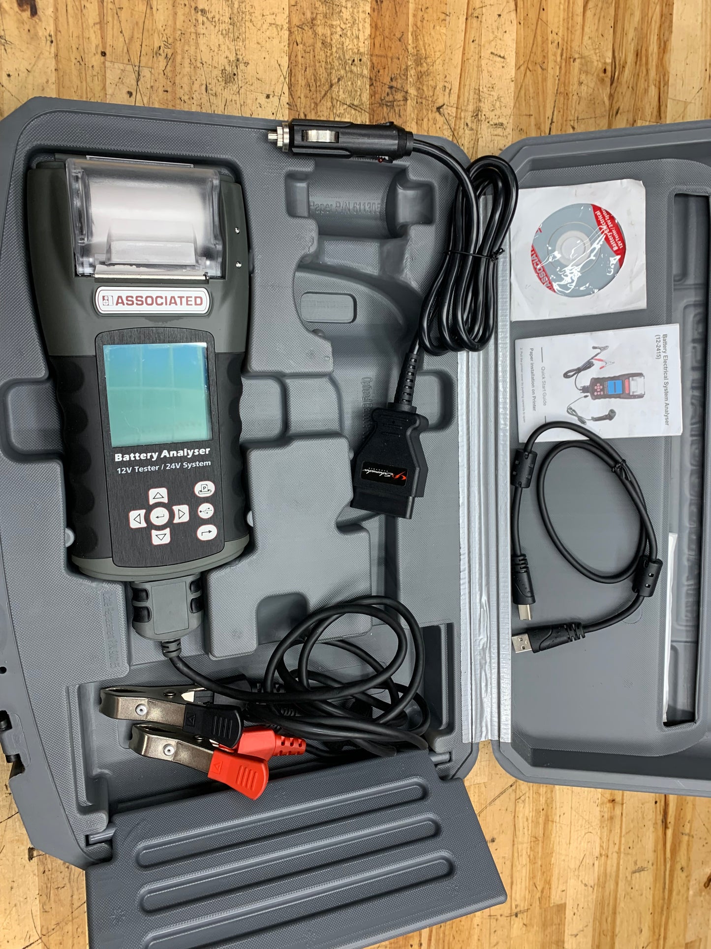 Associated Battery Tester Analyzer 12v & 24v Batteries 12-2415