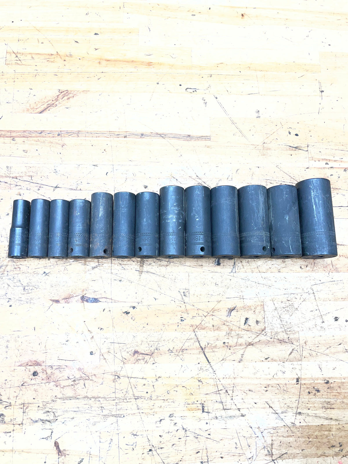 Mac Tools 3/8” Metric Impact Deep Socket Set 13pc 10-23mm SXDPGM146BR*