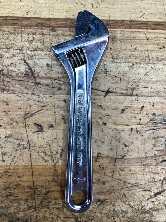 Snap On 6" Adjustable Wrench 6" Chorme USA AD6