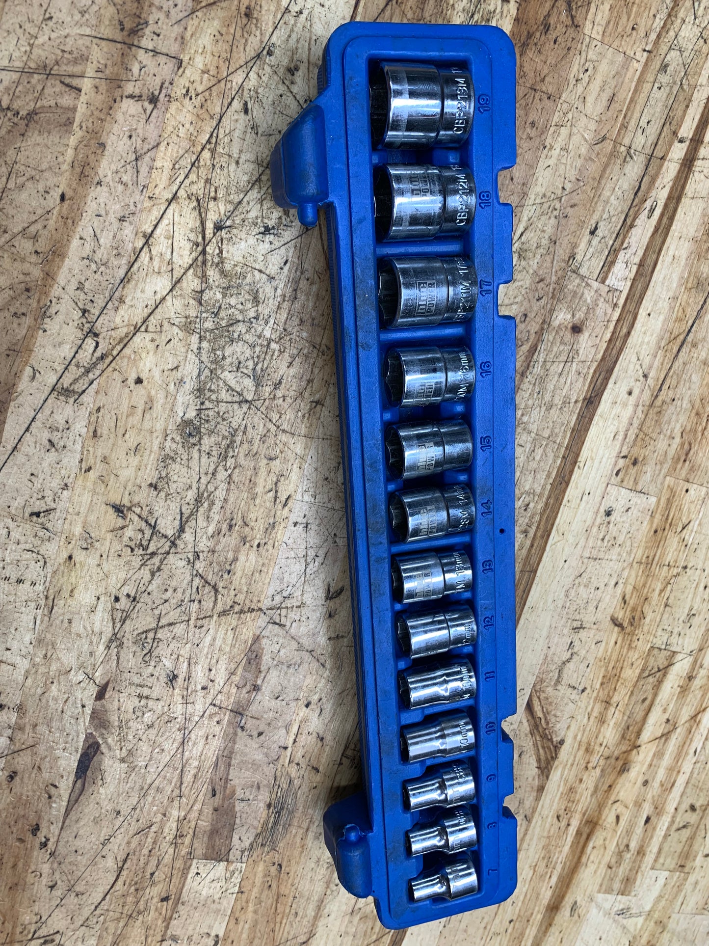 Blue Power by Cornwel 3/8” Metric Shallow Socket Set CBP2M