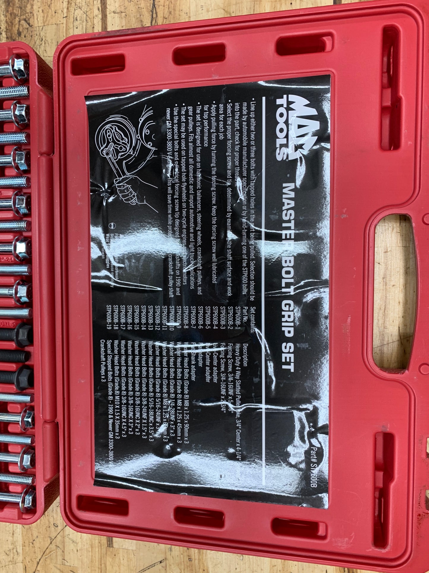 Mac Tools Master Bolt Grip Puller Set STP600B