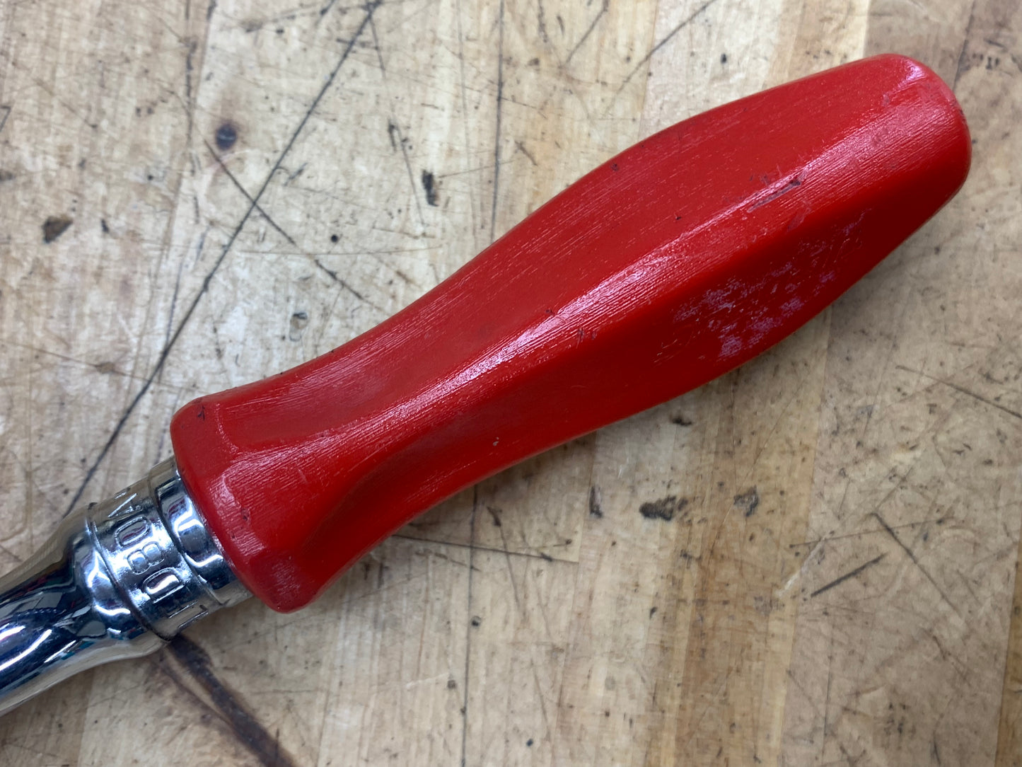 Snap On 3/8" Flex Head Ratchet Red Hard Handle FHLFD80A