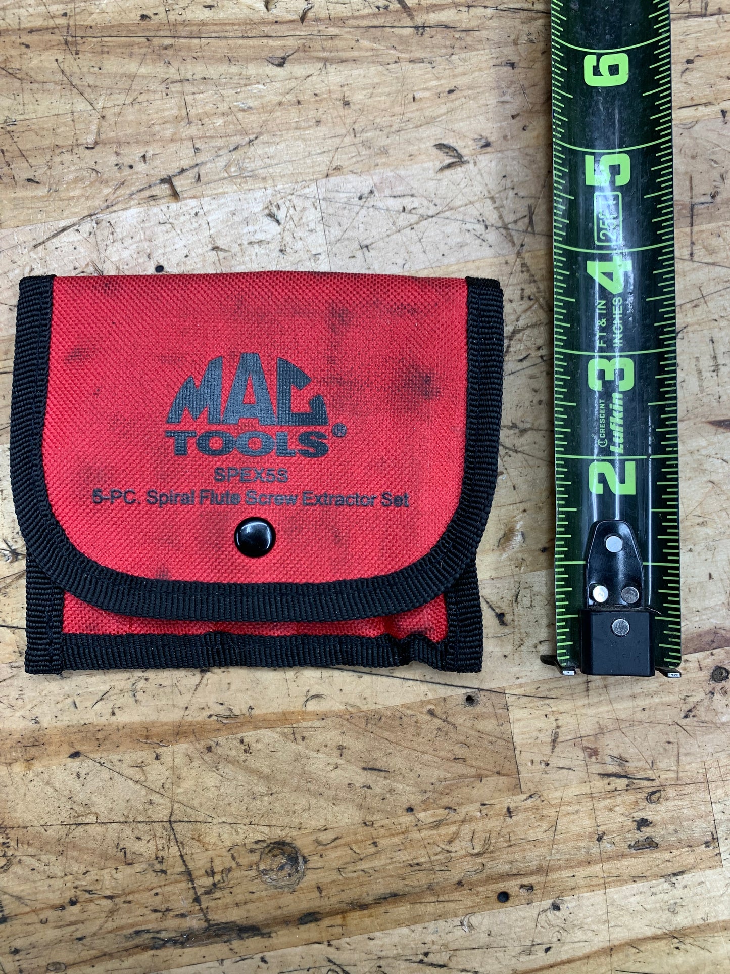 Mac Tools NEW Spiral Flute Extractor Pouch Set UNUSED SPEX5S