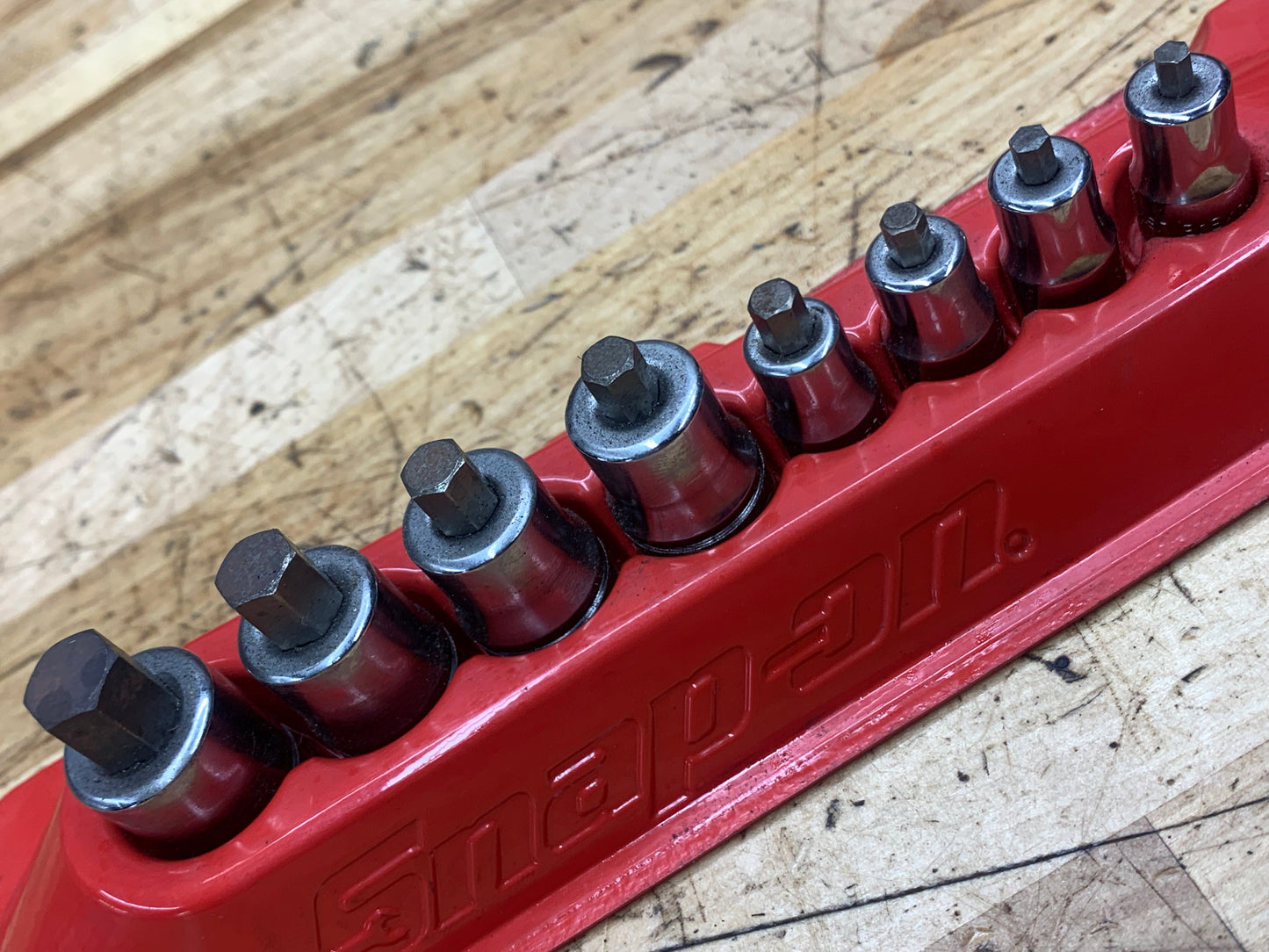 Snap On SAE Stubby Hex Allen Socket Set 8pc USA 208EFTAXSY