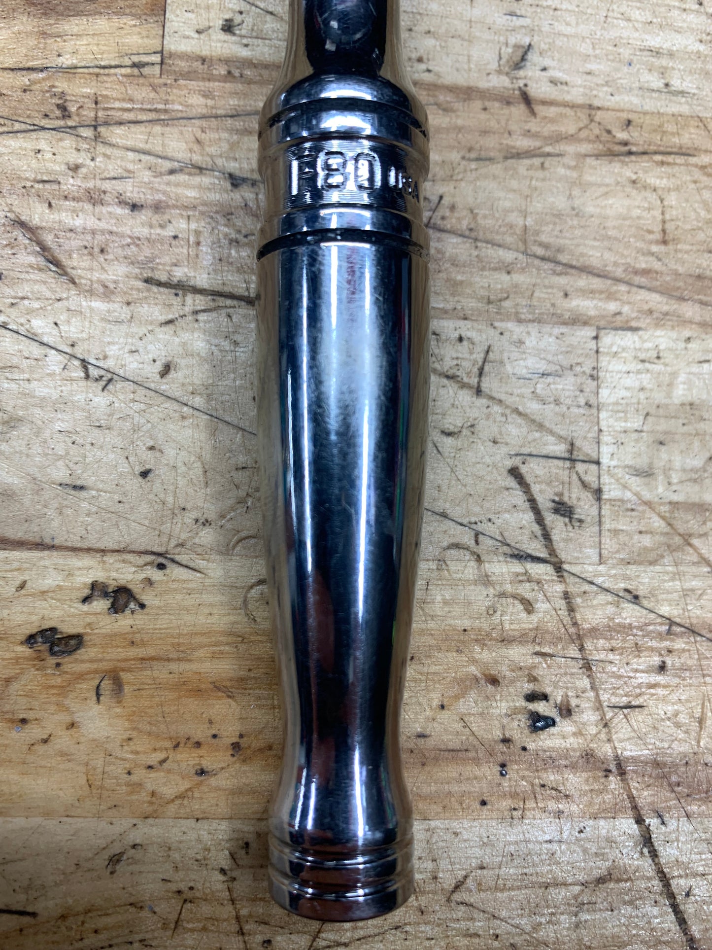 Snap On 3/8” Chrome Handle Ratchet USA F80
