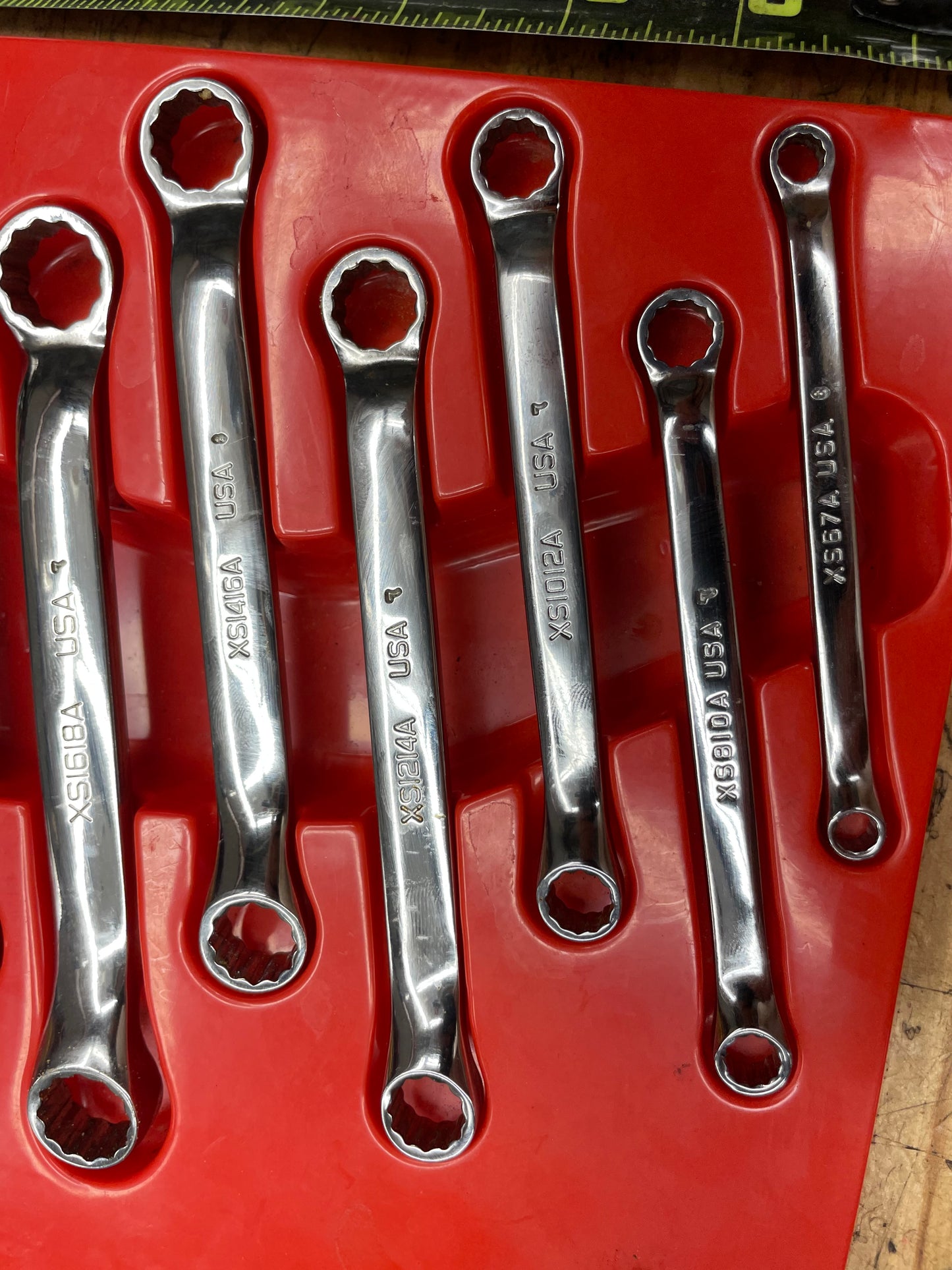 Snap On Metric Short Pattern 9pc Box Wrench Set 3/16”-13/16” USA XS609