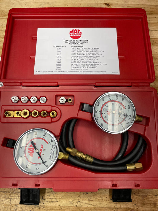 Mac Transmission / Oil Pressure Tester LIKE NEW TPT455M