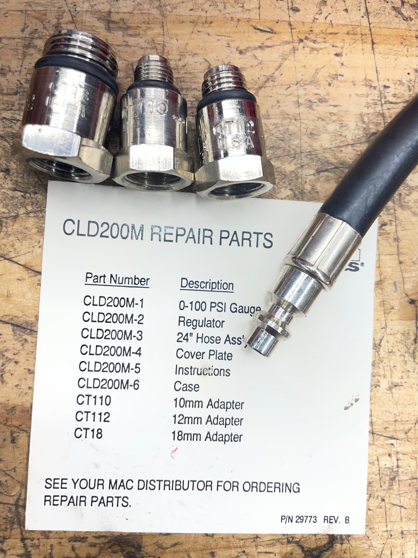 Mac Tools Leak Down Differential Cylinder Pressure Tester LIKE NEW CLD200M