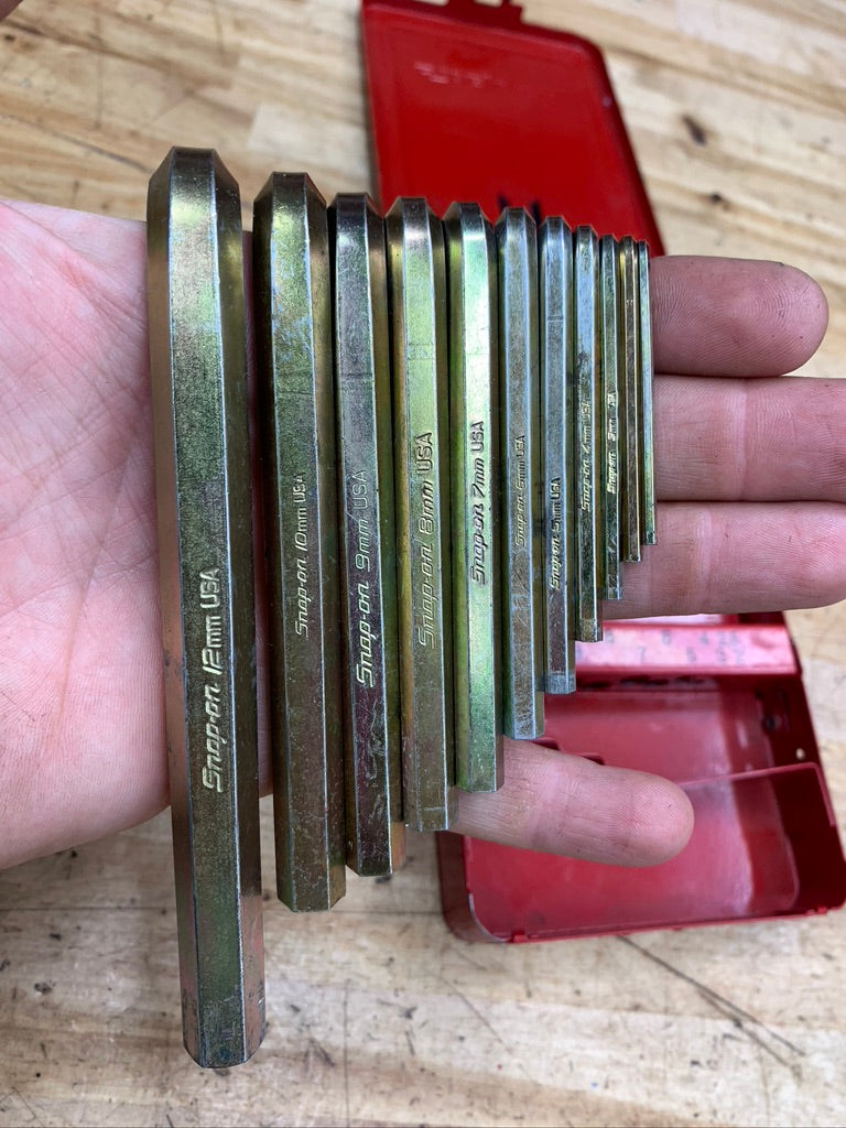 Snap On Metric Hex Key Set 11pc CaseAWM110BHK