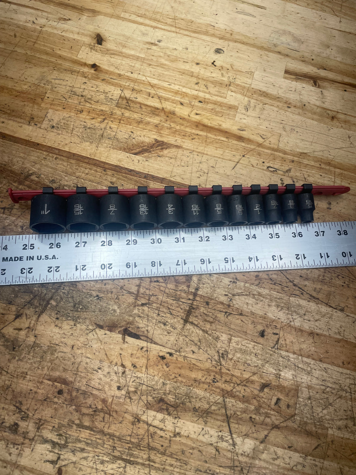 Matco 3/8” SAE Impact Shallow Socket Set 5/16”-1” 12pc.