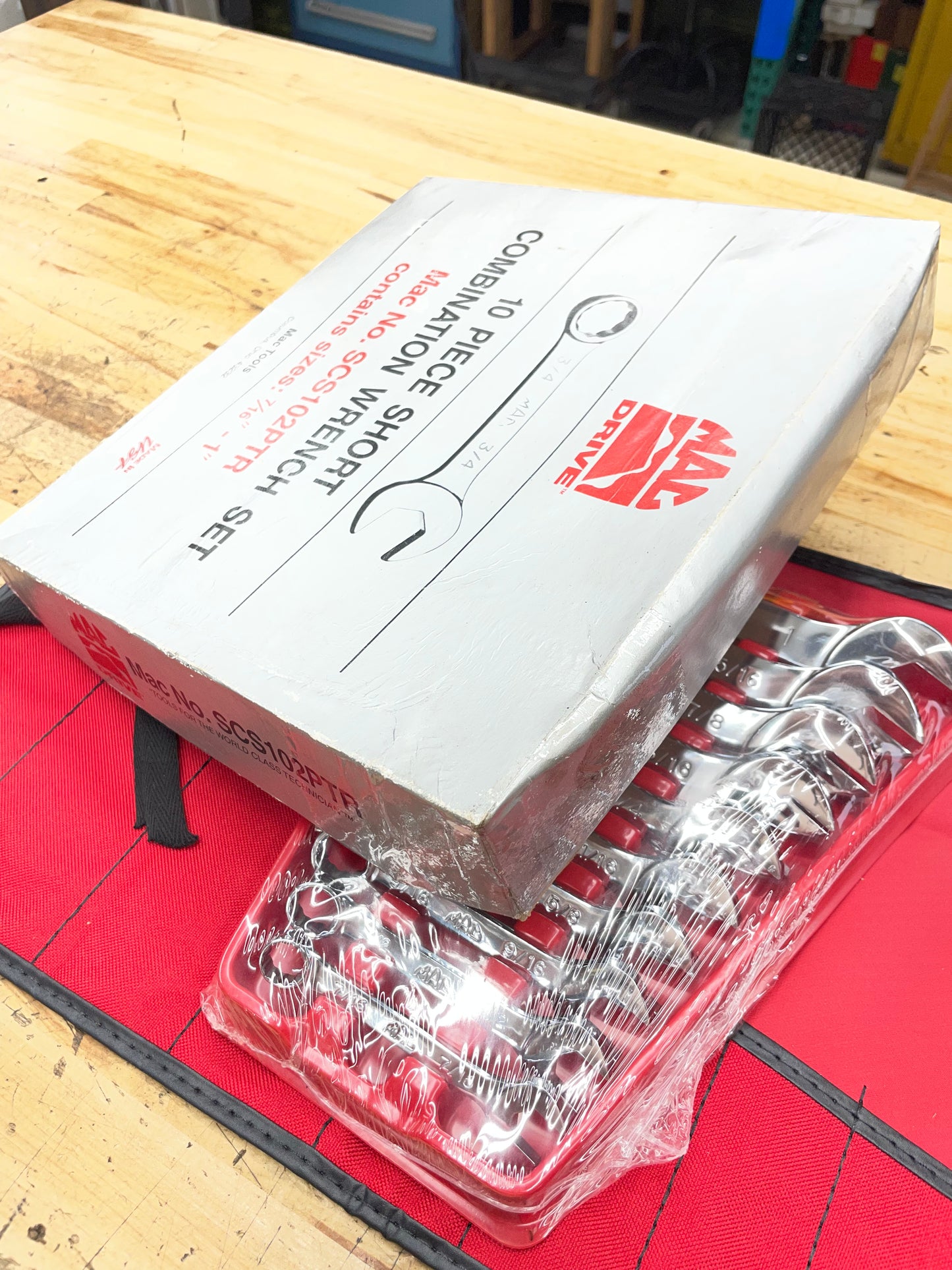 Mac SAE Stubby Combo Wrench Set 7/16”-1” NIB USA VINTAGE SCS102PTR
