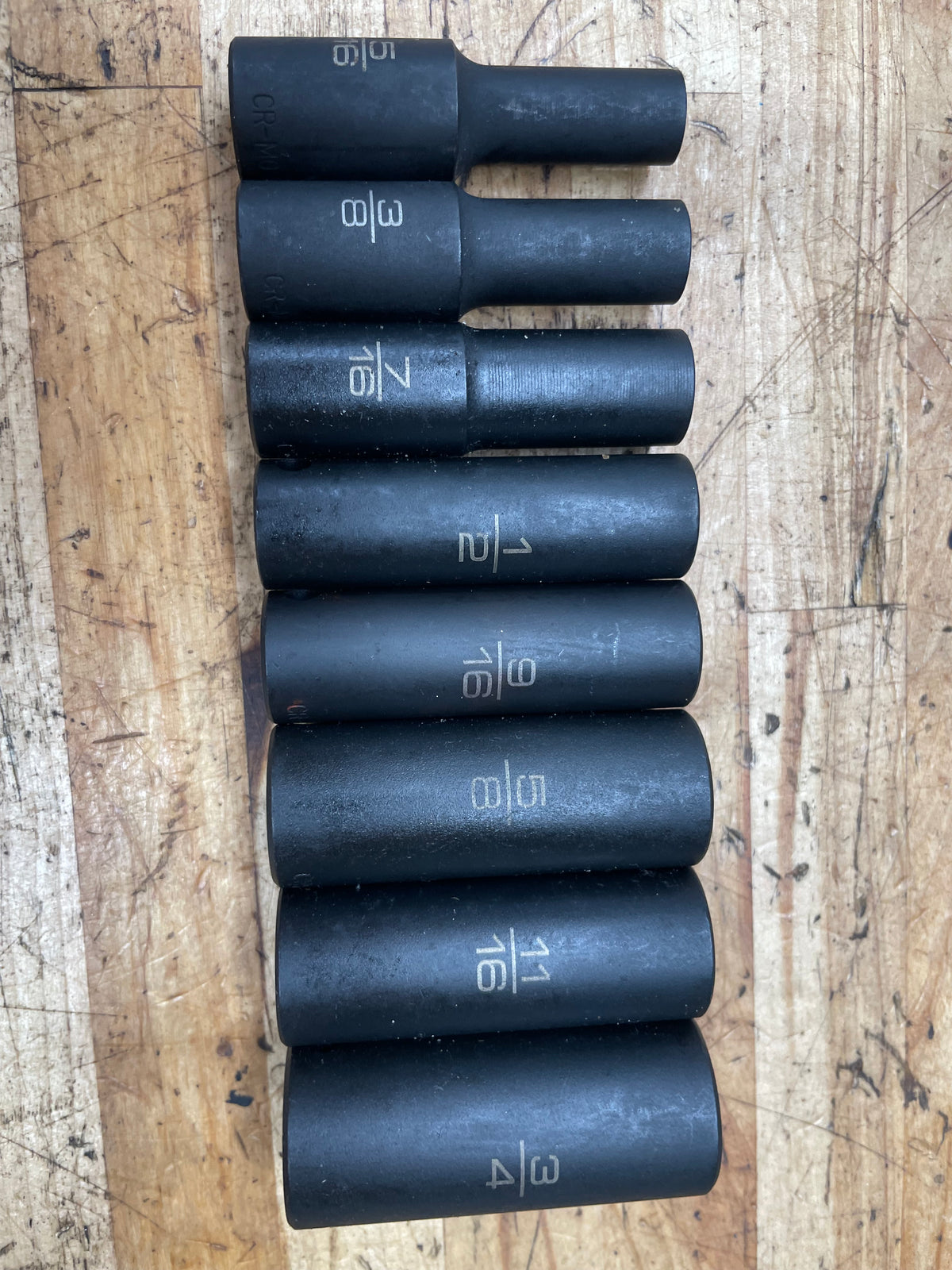 Matco 3/8” SAE Deep Impact Socket Set 5/16”-3/4” 8pc.