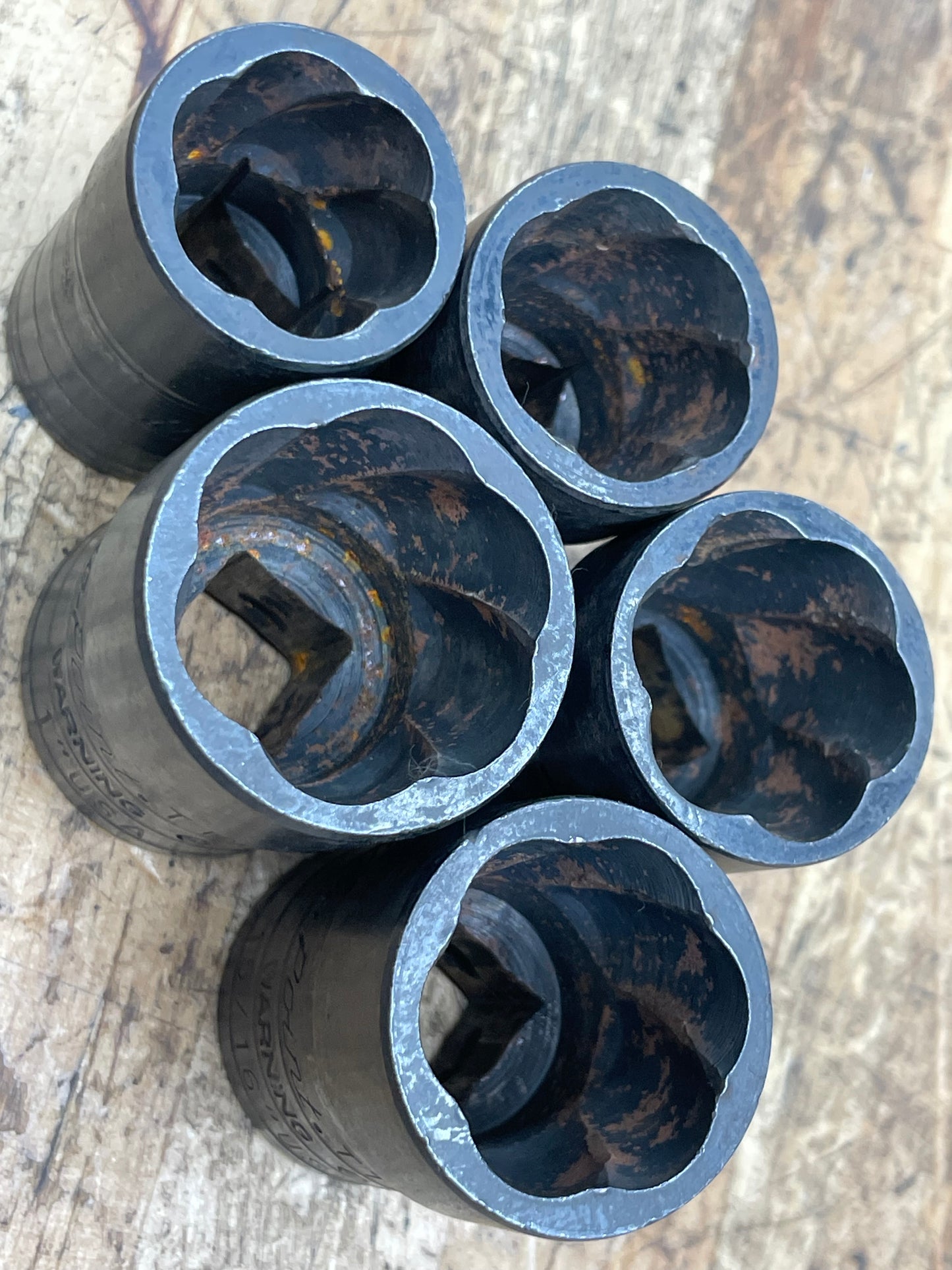 Blue Point Rounded Nut/Bolt Extractor Set Twist Socket 5pc USA