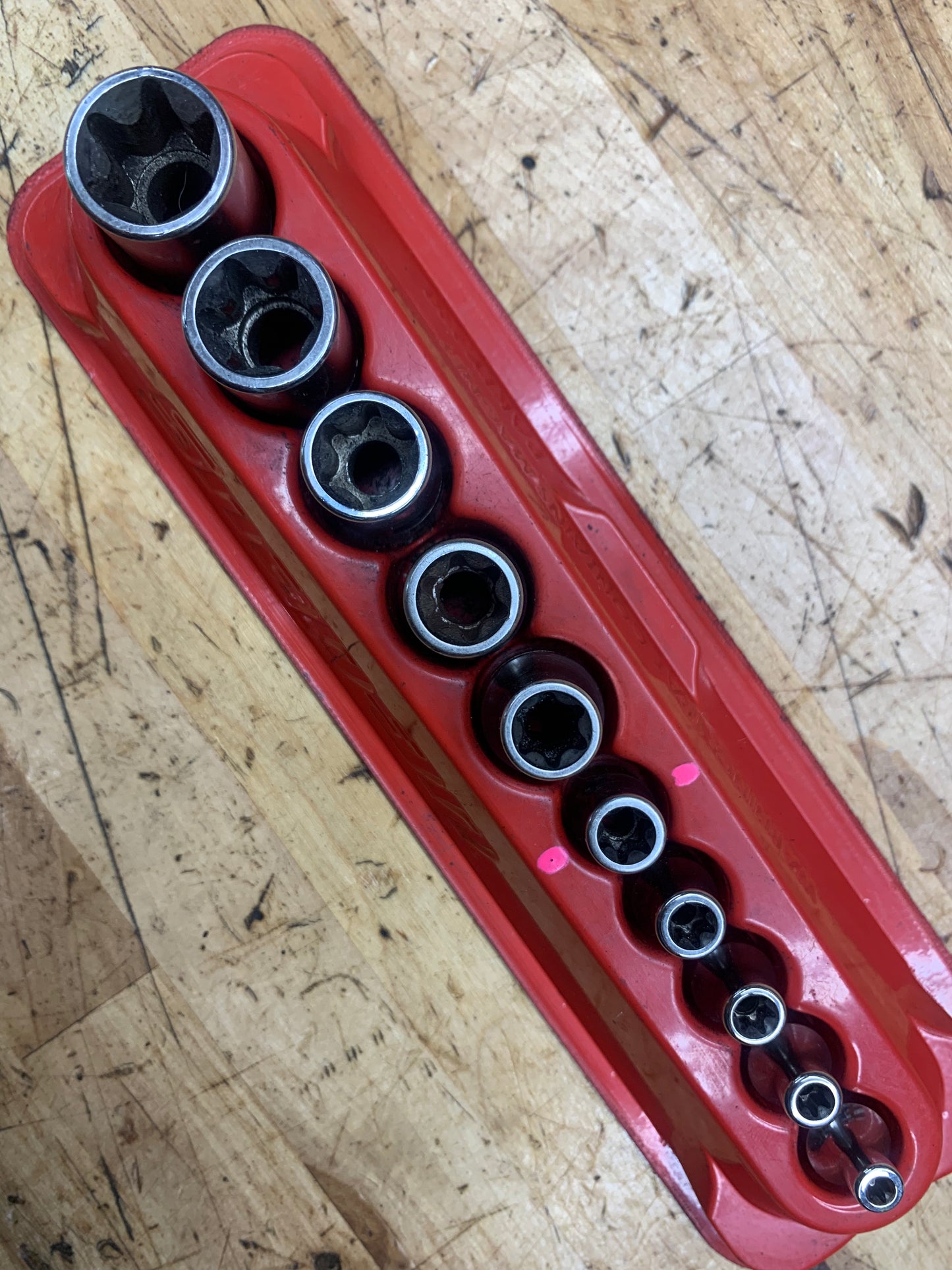 Snap On E-Torx Chrome Socket Set 10pc USA 210AFLEY