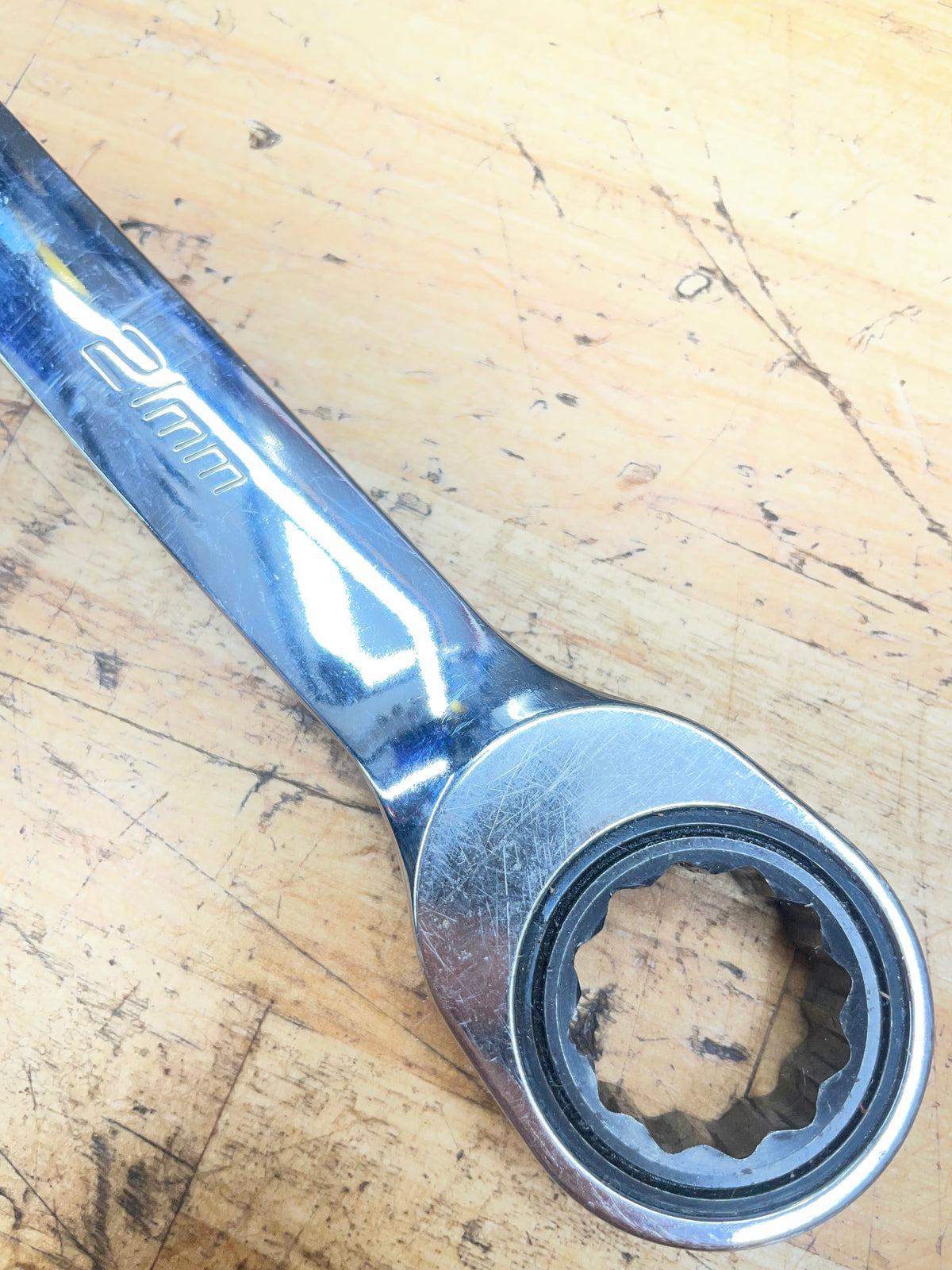 Snap On 21mm Ratcheting Combo Wrench USA OXRM21