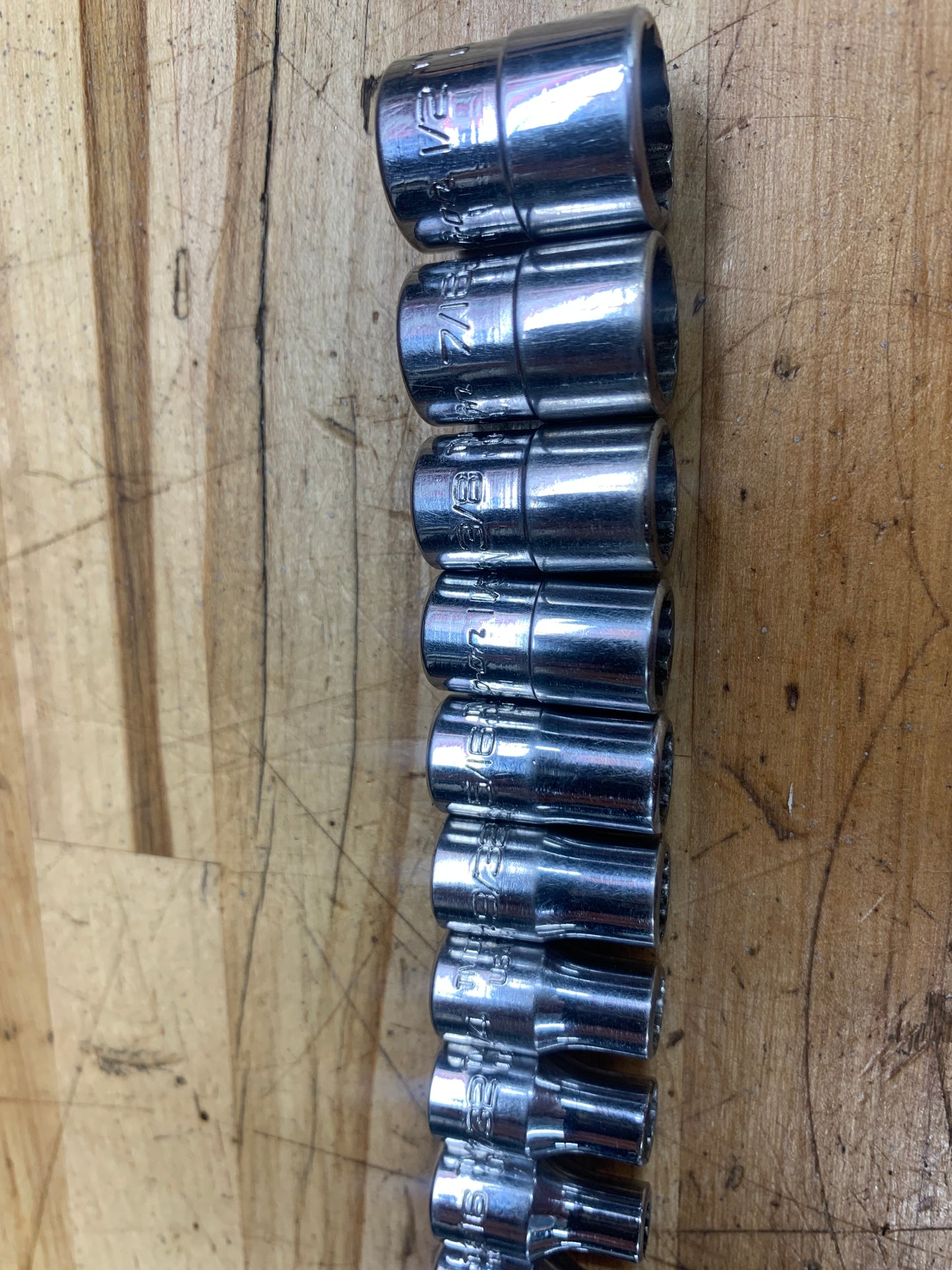 Snap On 1/4" Shallow Socket set SAE 11pc