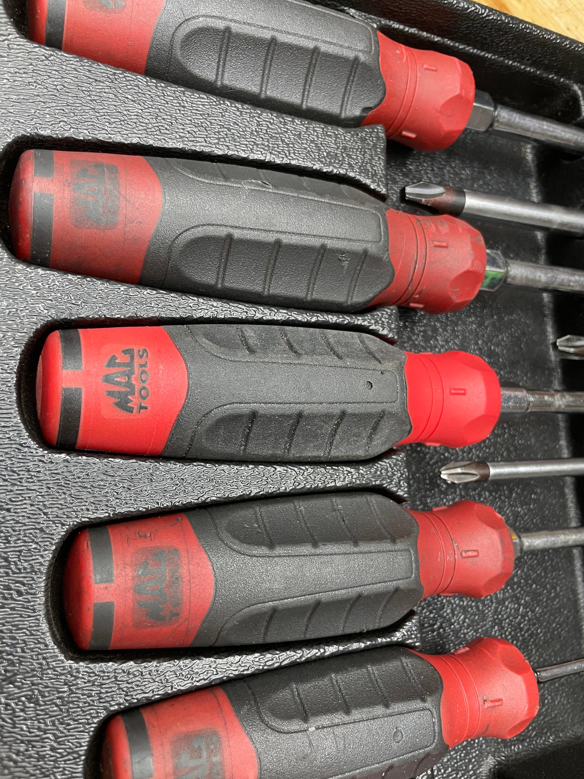 Mac Tools Screwdriver Tray Set Red 12pc SDB12DR-S