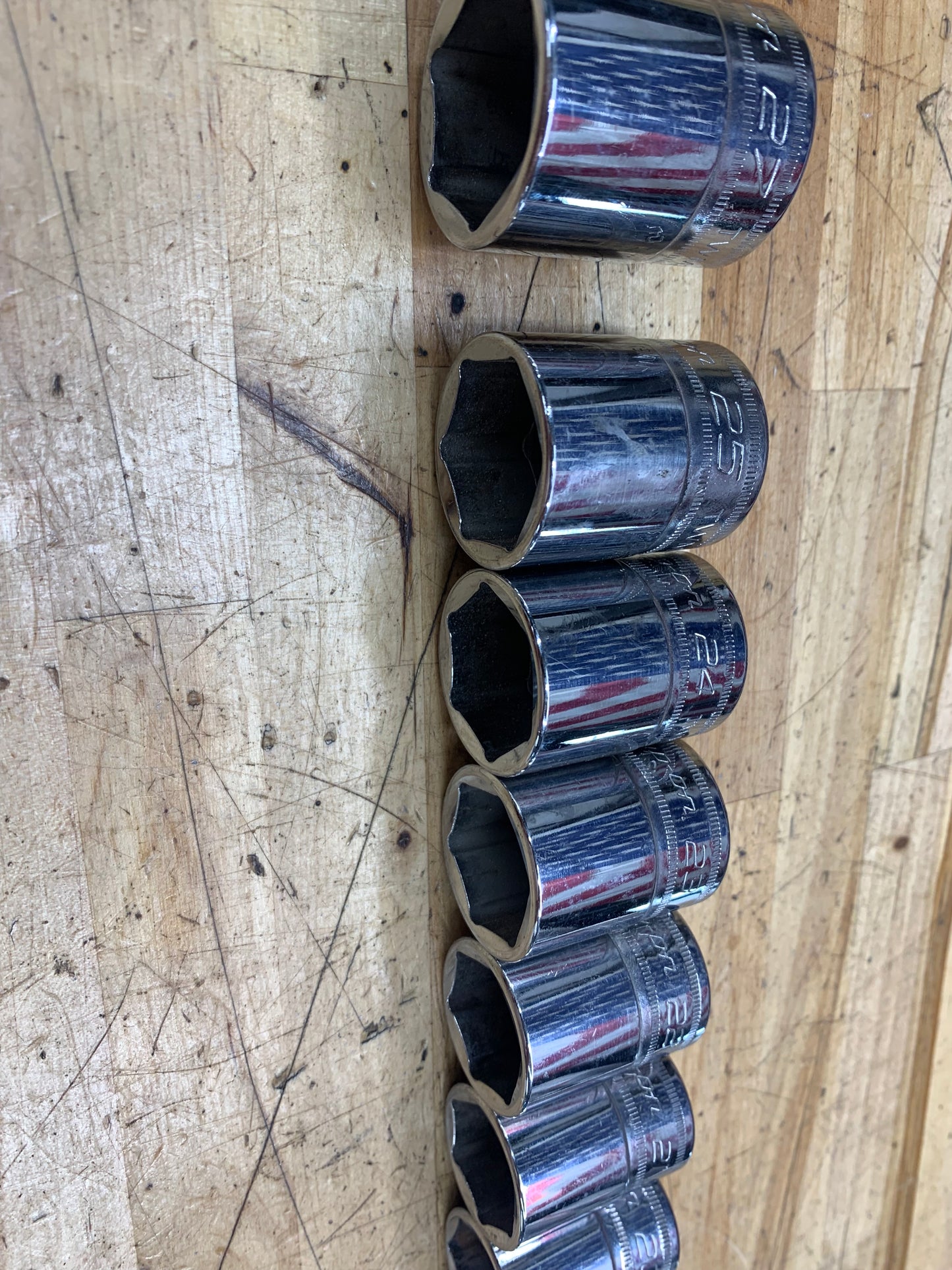 Snap On 1/2" Metric Shallow Socket Set 18pc