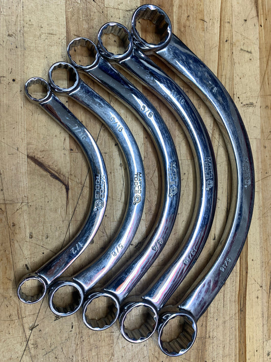 Matco SAE Half Moon Obstruction wrench set 5pc SMH5T