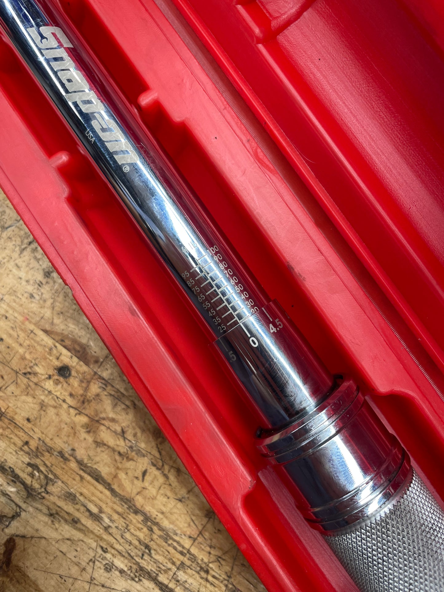 Snap On 3/8” Click Style Torque Wrench 20-100 Ft.Lb. USA QD2R100