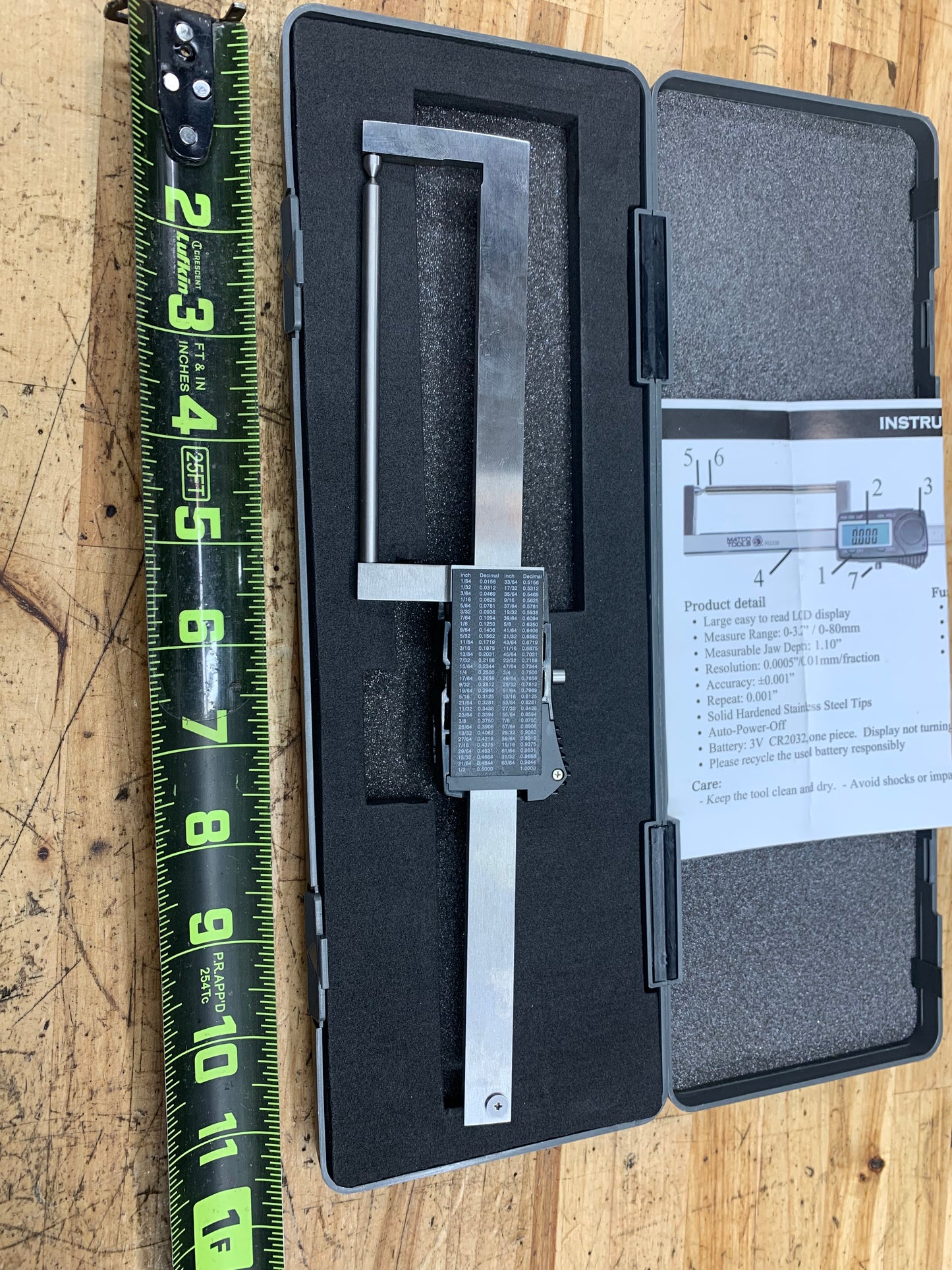 Matco Wheels On Rotor Thickness Gage RG335