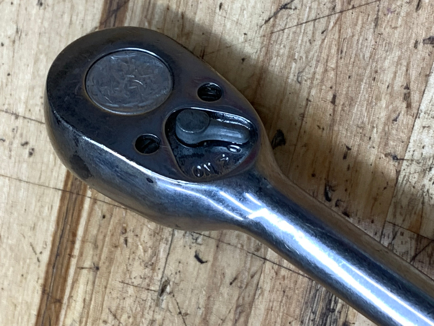 Snap On 1/2" Vintage 1985 Chrome Handle Ratchet USA SL710
