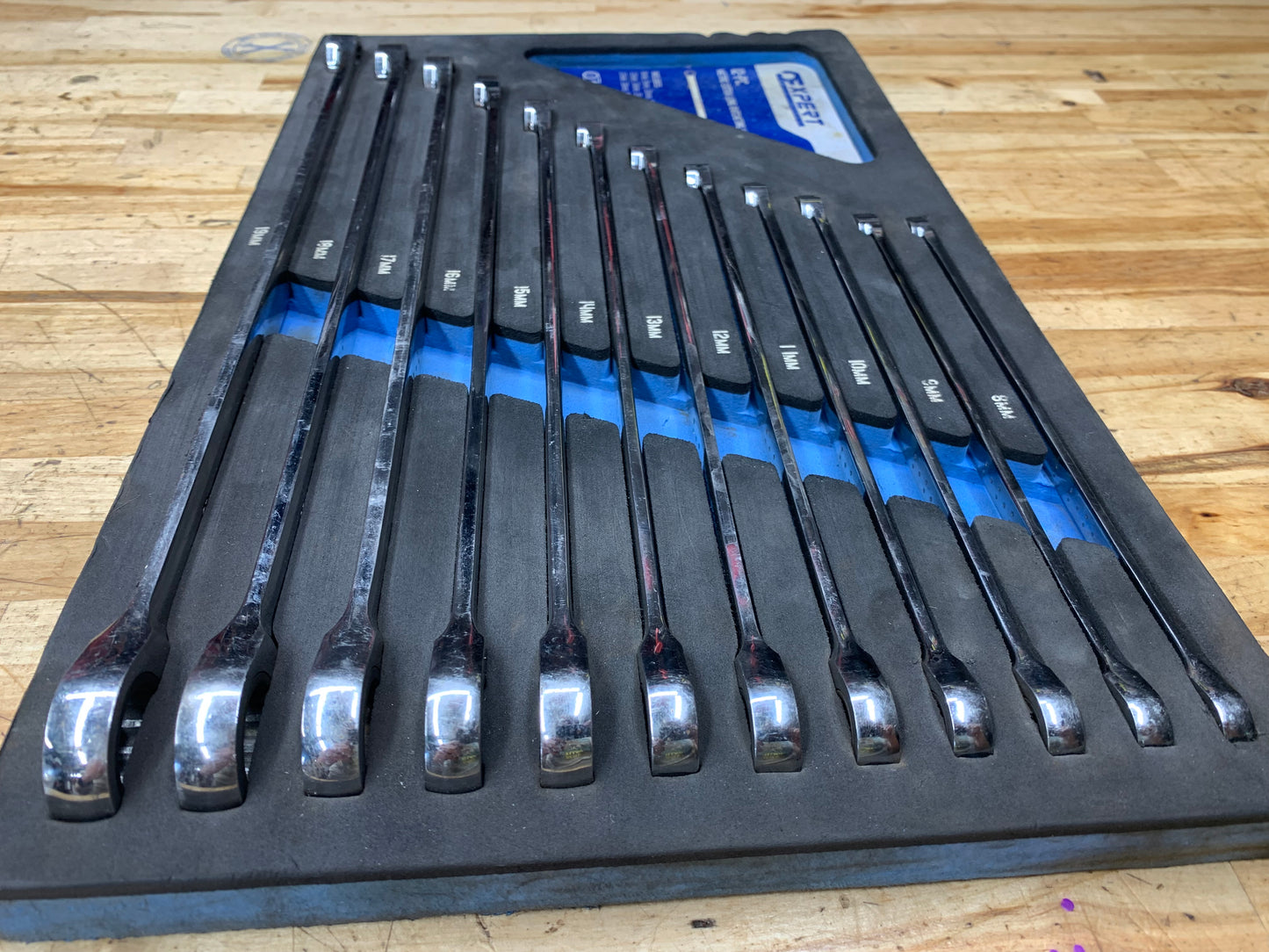 Expert by Mac Tools Metric Extra Long Ratcheting Box Wrench Set 12pc E111120