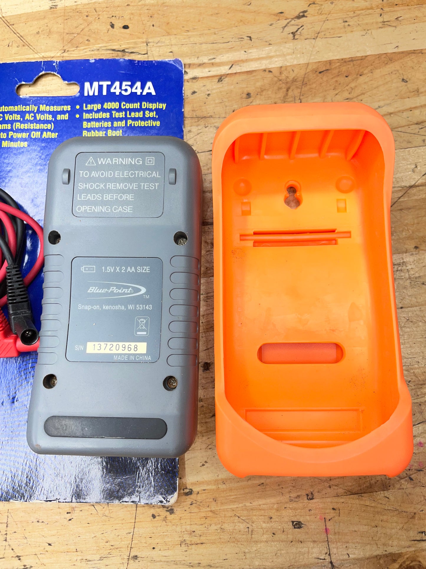 Blue Point Automatic Multimeter DMM EXCELLENT CONDITION MT454A