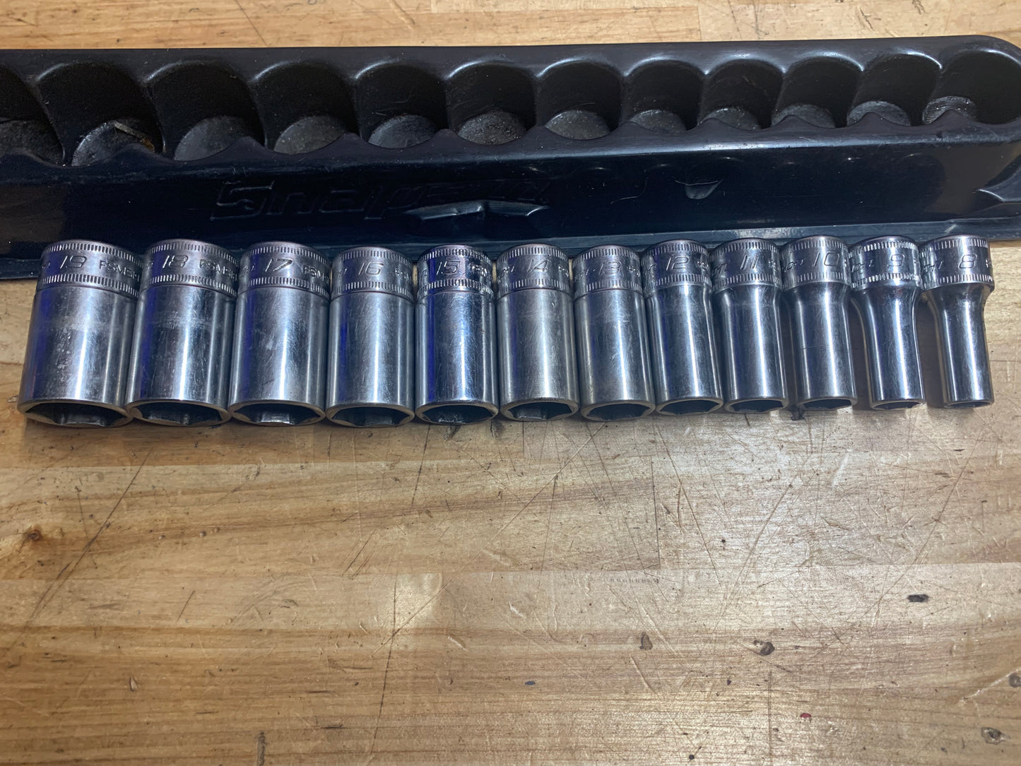 Snap On 3/8" Semi Deep Metric Socket Set  212YFSMSY
