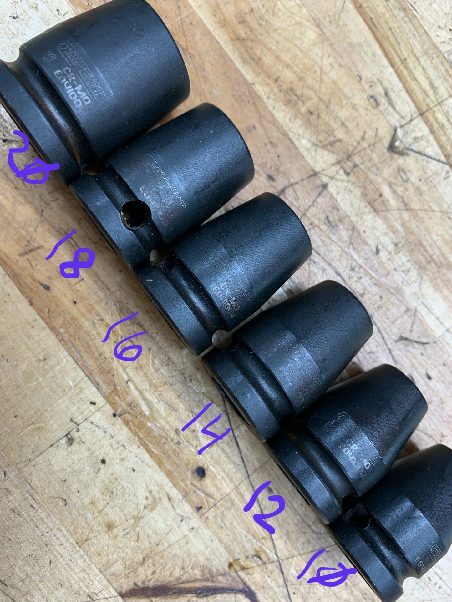 Expert Tools E-Torx 1/2” Drive Socket Set 6pc