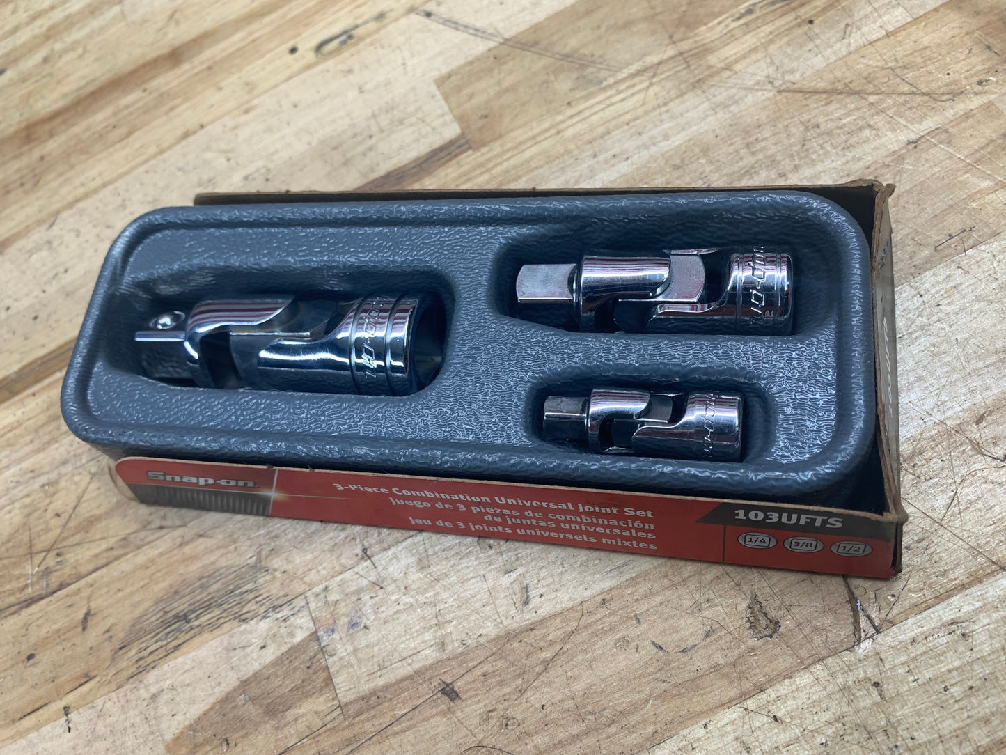 Snap On Chrome Universal Swivel adapter tray set 103UFTS