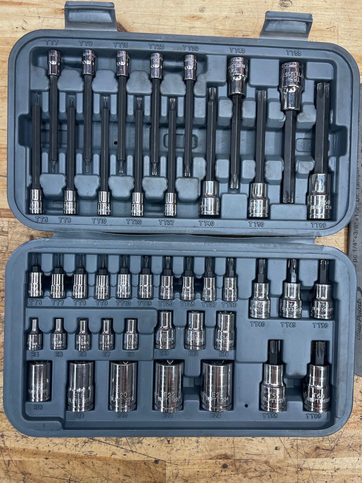 Blue Point Master Tamper Resistant Torx / E-Torx Socket Set BLPTSSC43