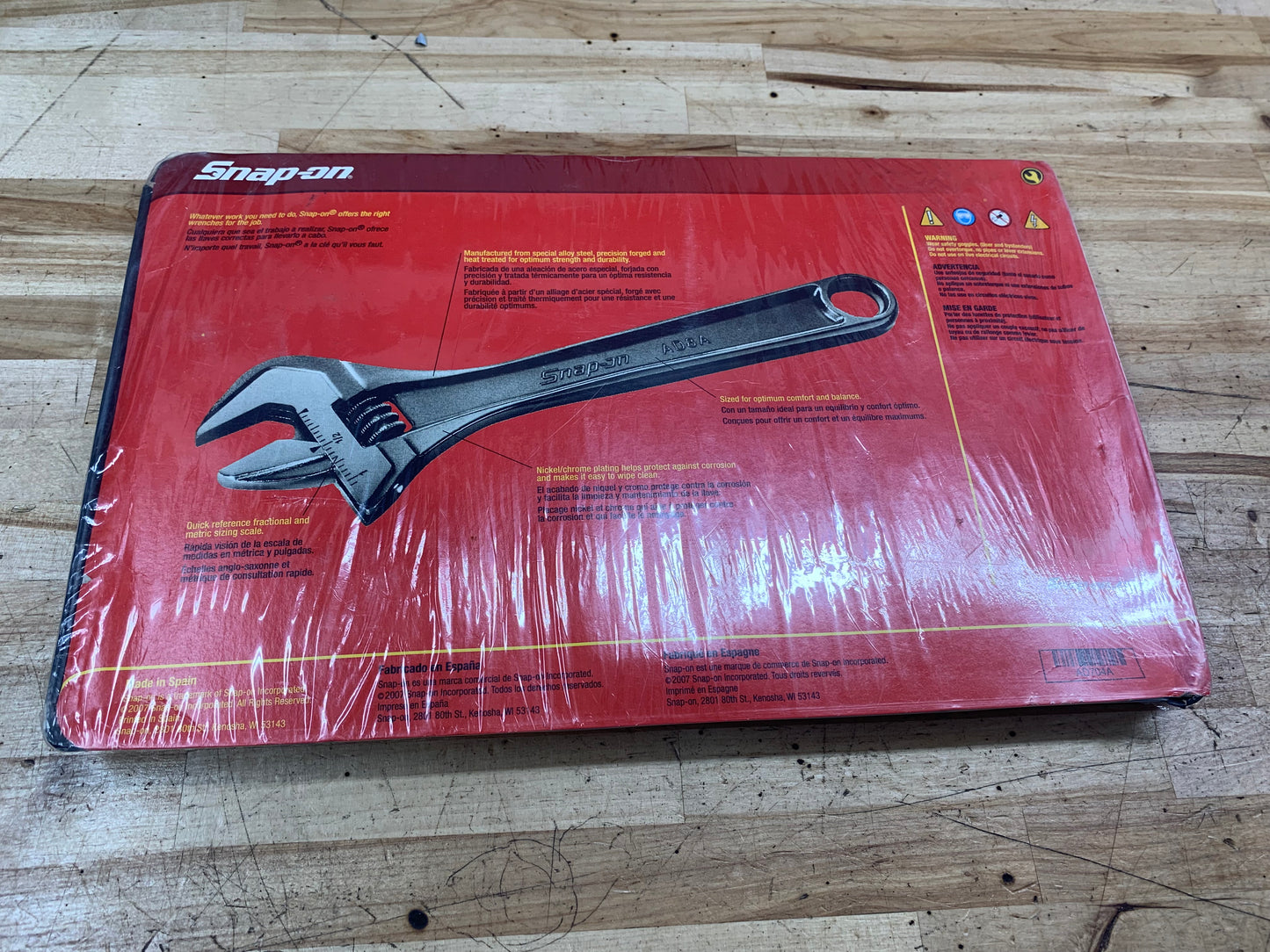 Snap On adjustable wrench set 4 pc BRAND NEW   AD704A
