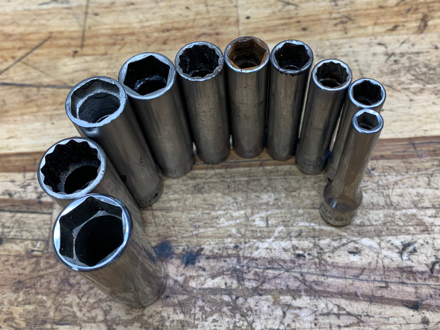 Snap on 1/4" SAE Deep Socket Set 10pc USA