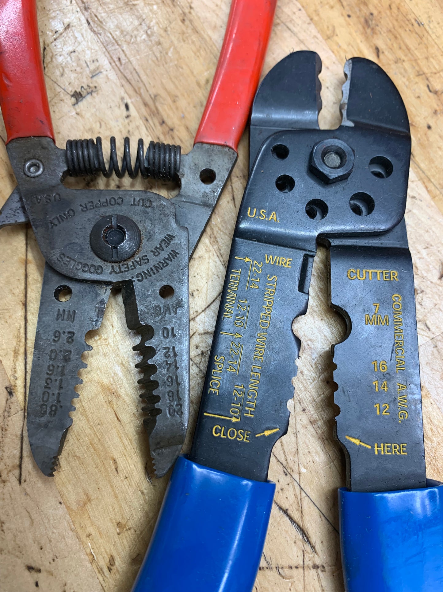 Blue Point Plier Bundle: Wire strippers, Snap Ring Pliers