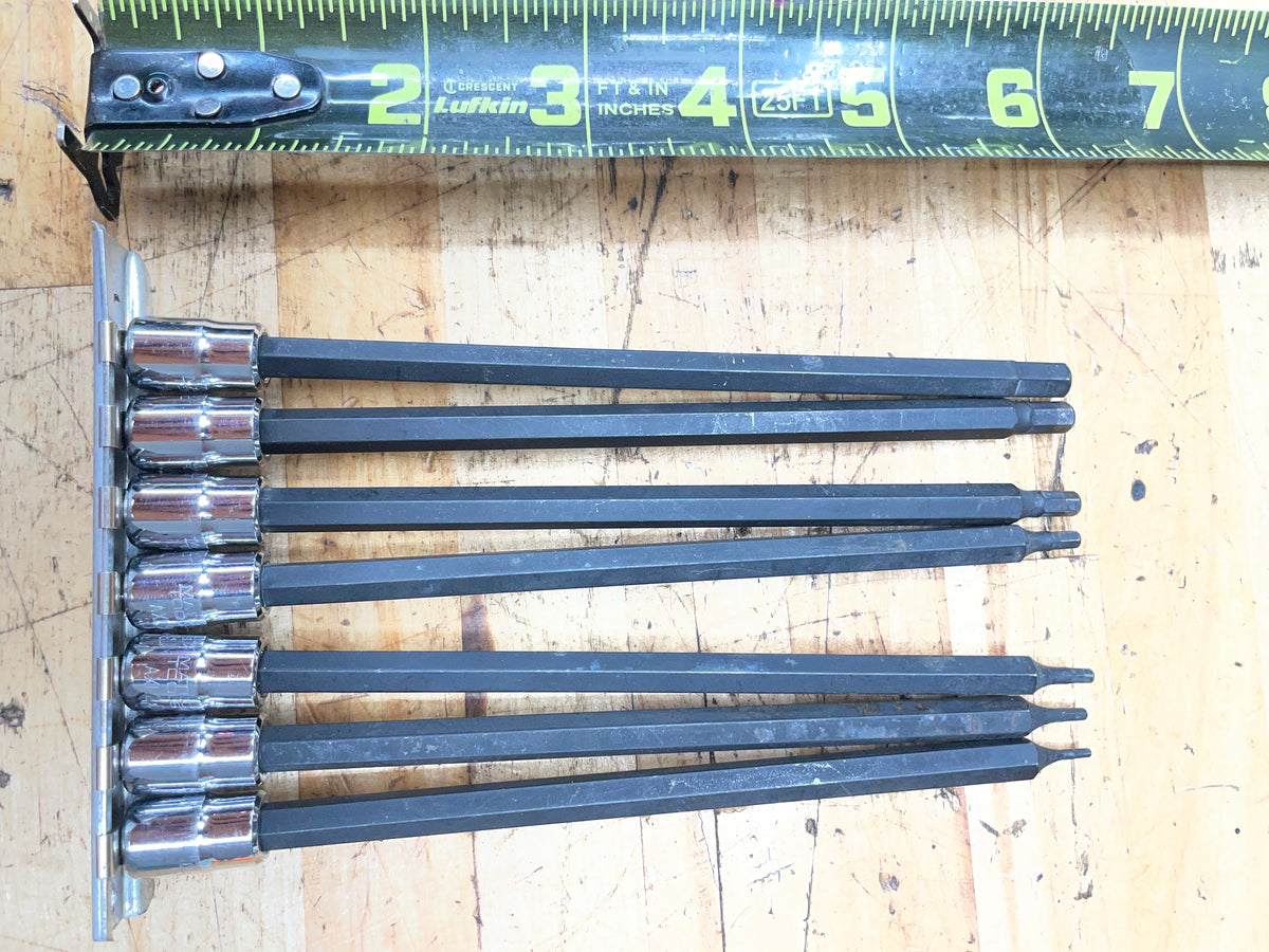Matco 1/4” Long Hex Bit Socket Set 7pc 1.5-6mm S7AMXL