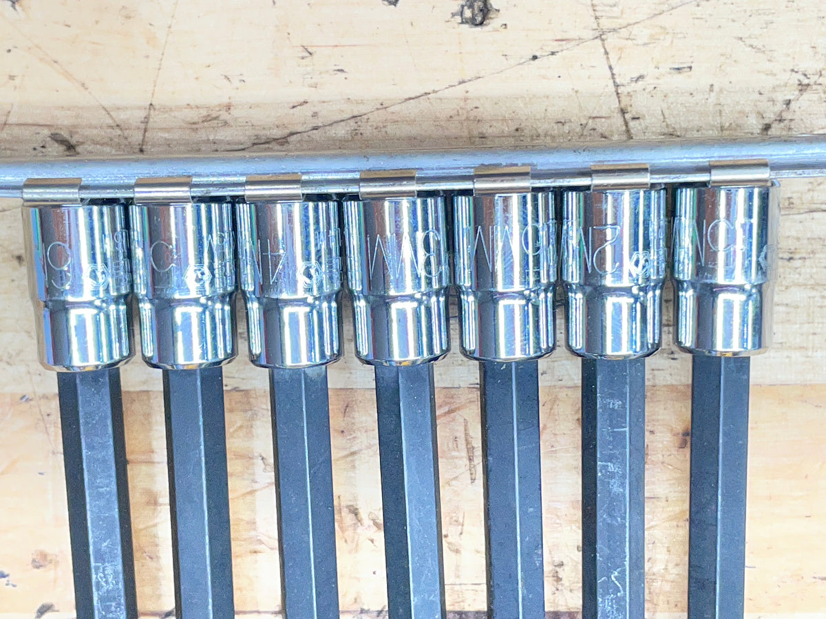 Matco 1/4” Long Hex Bit Socket Set 7pc 1.5-6mm S7AMXL