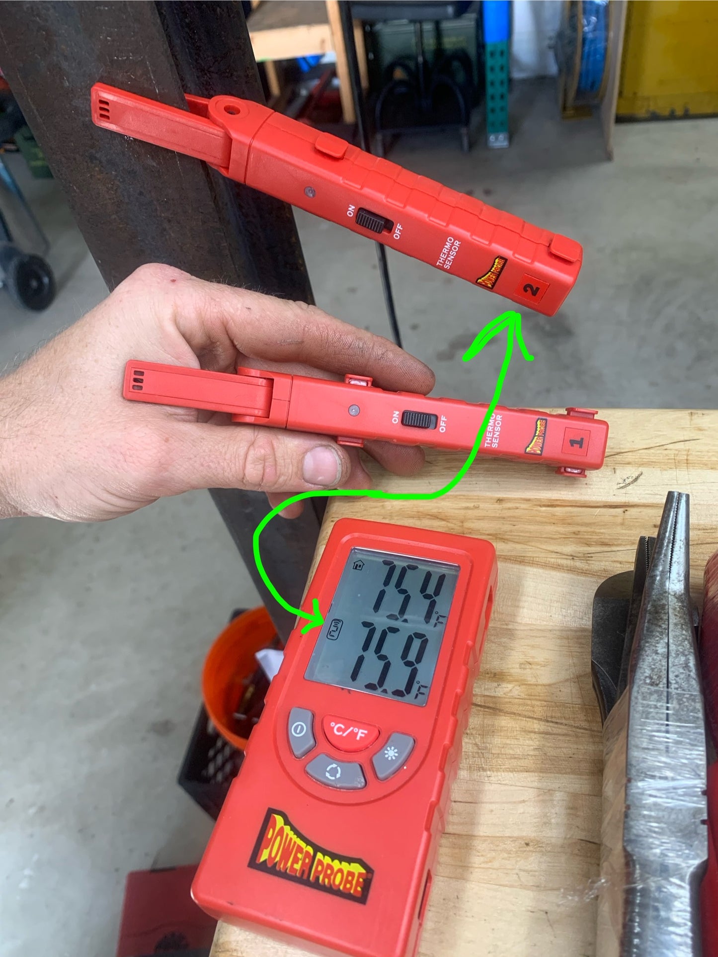 Power Probe Wireless Dual Zone Temperature Probe TEMPKIT