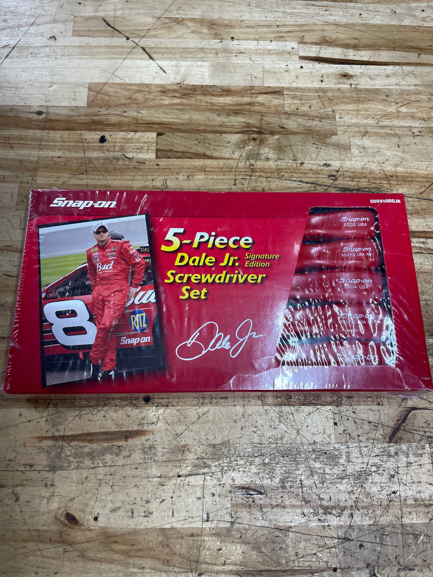 Snap On Dale Earnhardt Jr. Signature Edition 5pc Screwdriver Set NIB USA SDDX50RDJR