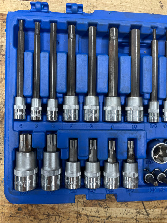 Cornwell Master Torx/E-Torx Socket and Bit Set 62pc COMPLETE CBSMTH62S