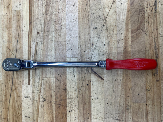 Snap On 3/8" Flex Head Ratchet Red Hard Handle FHLFD80A