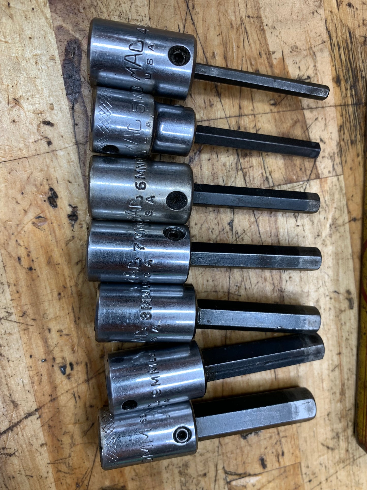 Mac Tools 3/8” Metric Hex Bit Socket Tray Set 7pc