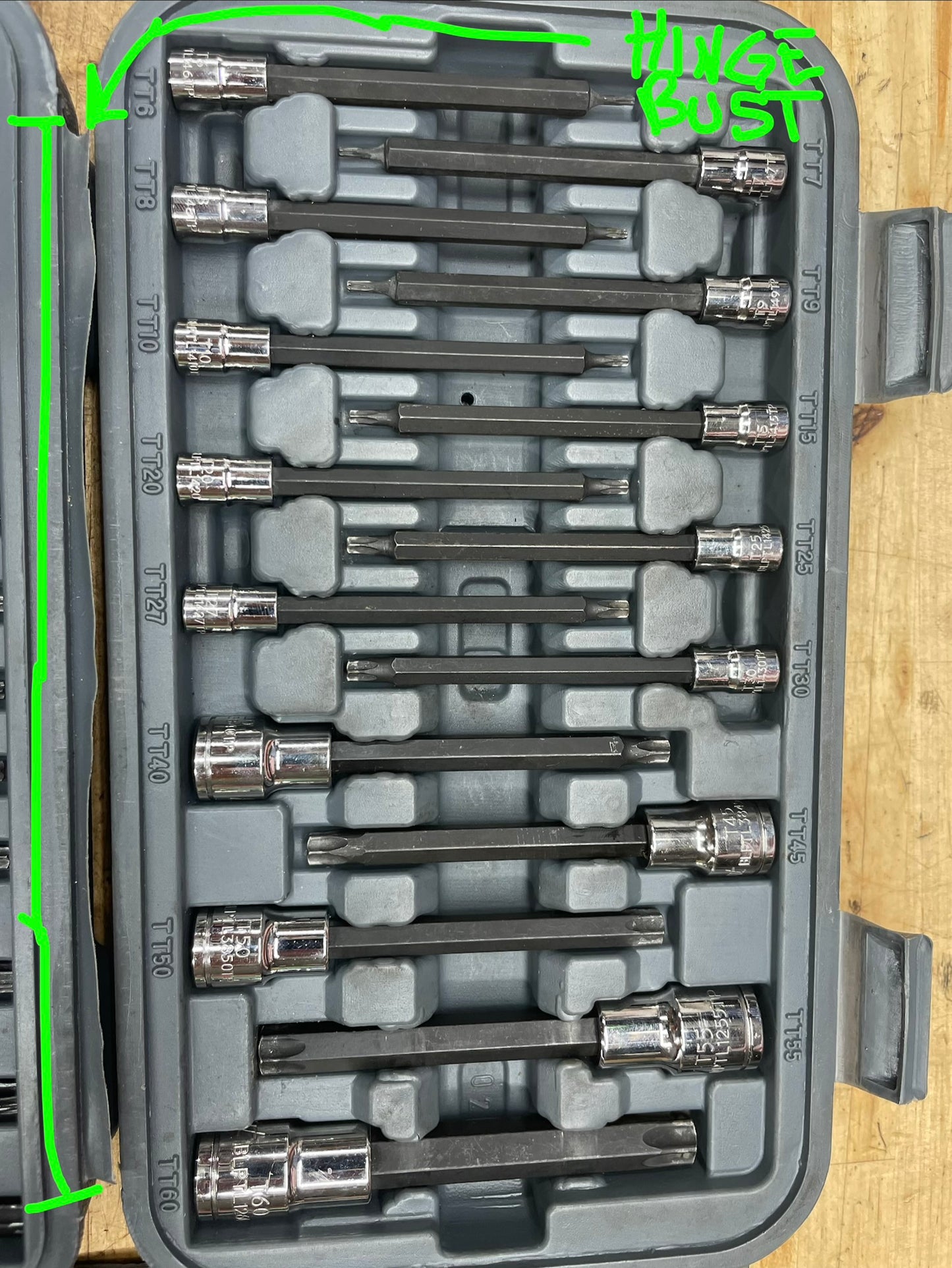 Blue Point Master Tamper Resistant Torx / E-Torx Socket Set BLPTSSC43
