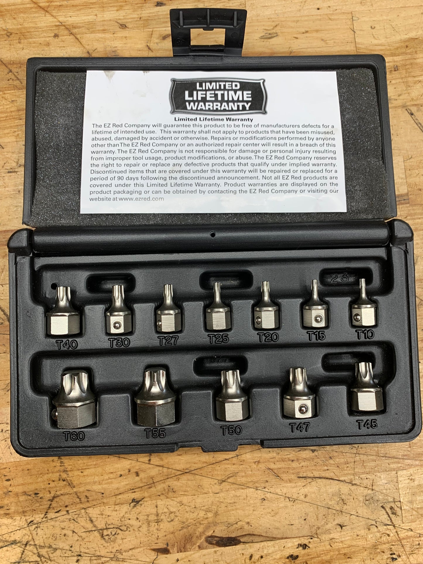 EZRed Torx Wrench Bits 12pc T1000